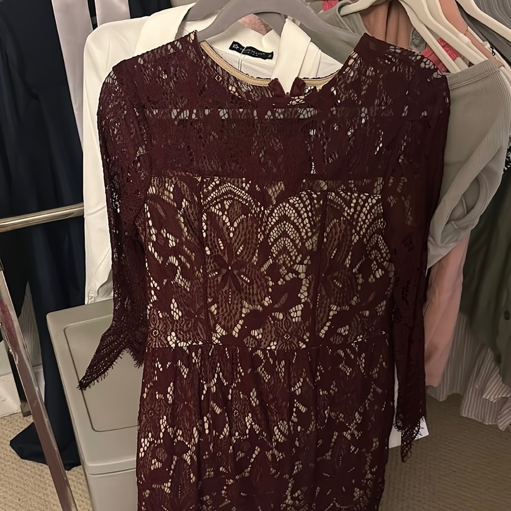Martin lace long sleeve dress